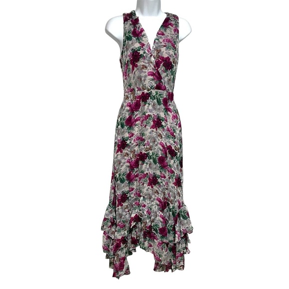 Sundance Dresses & Skirts - Anthropologie Sundance Champs De Fleur Floral Ruffle Maxi Dress Size 2 Petite